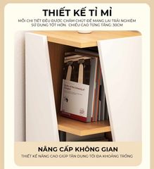 Kệ góc vân gỗ trắng tối giản - GP395