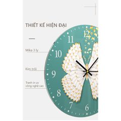 Đồng hồ treo tường hình in UV dáng tròn hiện đại - GD.02