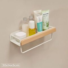 Kệ nhà tắm có móc treo khăn mặt đa kích thước - GM185