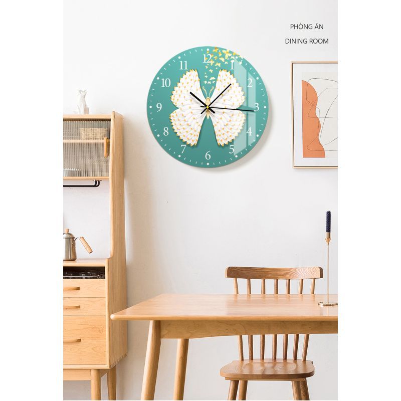 Đồng hồ treo tường hình in UV dáng tròn hiện đại - GD.02