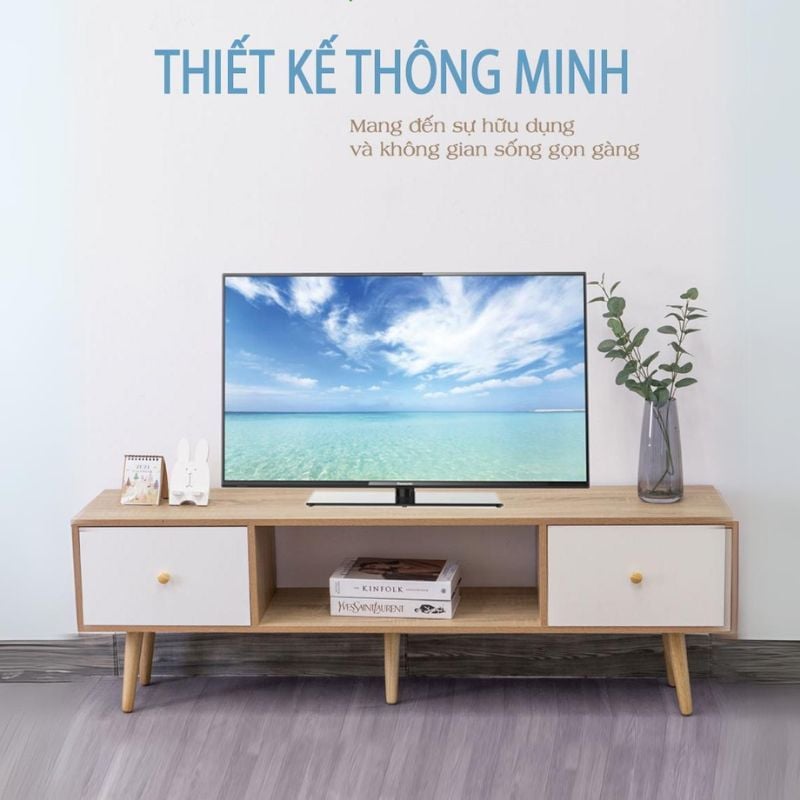 Kệ tivi gỗ 3 ngăn hiện đại phong cách Nhật Bản - GP155