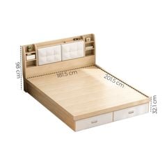 Giường Ngủ Thông Minh Nâng Hạ Có Ngăn Kéo, Kệ Sách - GP235