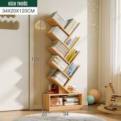Kệ Sách Hình Cây nhiều tầng, đa năng có ngăn chứa đồ - GP63