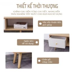 Kệ tivi gỗ 3 ngăn hiện đại phong cách Nhật Bản - GP155