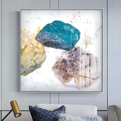 Tranh Treo Tường Vuông Đơn Hoạ Tiết Màu Loang - GD39