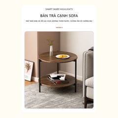 Bàn Trà Tròn 2 Tầng GM86