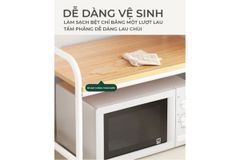 Kệ đa năng nhiều tầng (khung trắng + vân gỗ ) - GM141