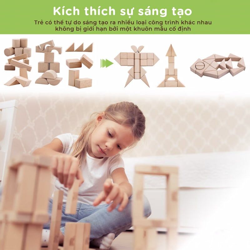 Bộ đồ chơi lắp ghép hình học 3D cho bé - TOY16