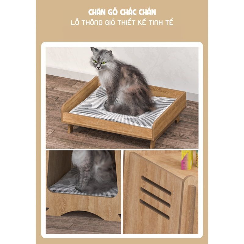 Nhà cho chó mèo P07 cao cấp, hiện đại - GP208