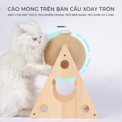 Cào móng có bóng tròn vui nhộn, chân trụ tam giác hình gấu ngộ nghĩnh - GU5