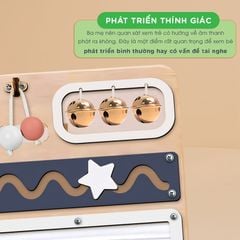Bảng bận rộn tích hợp 12 món đồ chơi cho bé - TOY01