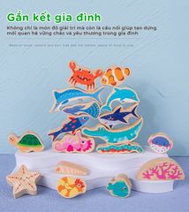 Đồ chơi xếp tầng động vật đại dương cho bé - TOY17
