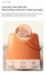 Ghế đôn da tròn trang trí có quai xách - GC25