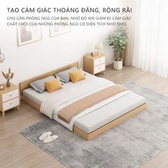Giường bệt hiện đại màu vân gỗ - GP310