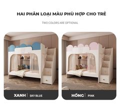 Giường tầng trẻ em, thông minh, phong cách dễ thương, hiện đại - GP360