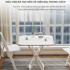 Bàn ăn chân sắt gấp gọn tiện lợi - GM125