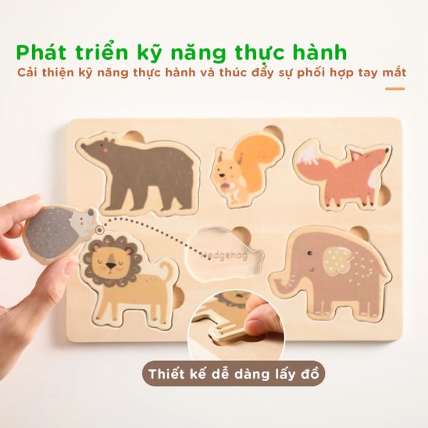 Bảng đồ chơi nhận biết động vật thông minh cho bé TOY08