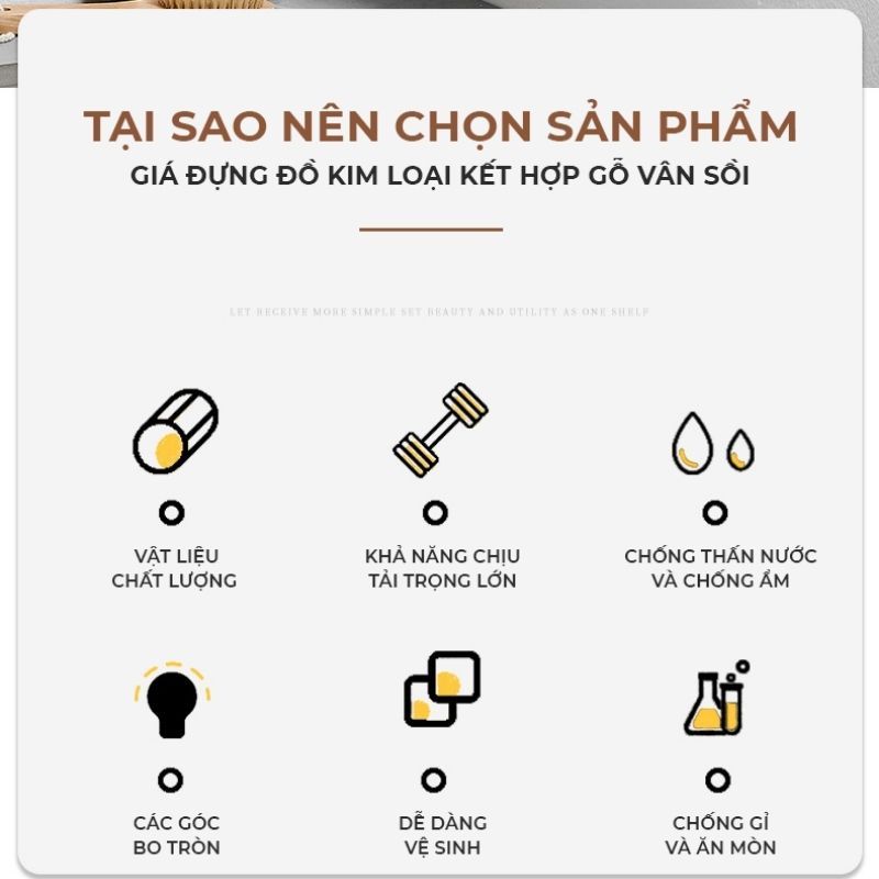 Kệ nhà tắm có móc treo khăn mặt đa kích thước - GM185