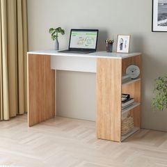 Bàn học gỗ trắng kèm kệ sách 3 tầng - GP225