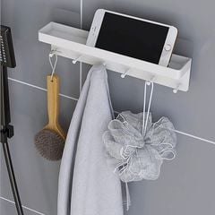 Kệ đa năng dán tường có 6 móc treo - GM186