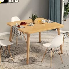 Bàn ăn bàn trà cafe vuông chất liệu gỗ tối giản - GP192