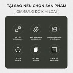 Kệ sắt đa năng treo tường khoét lỗ - GM187