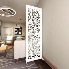 Tấm Bình phong hoa cúc full trắng - IG487