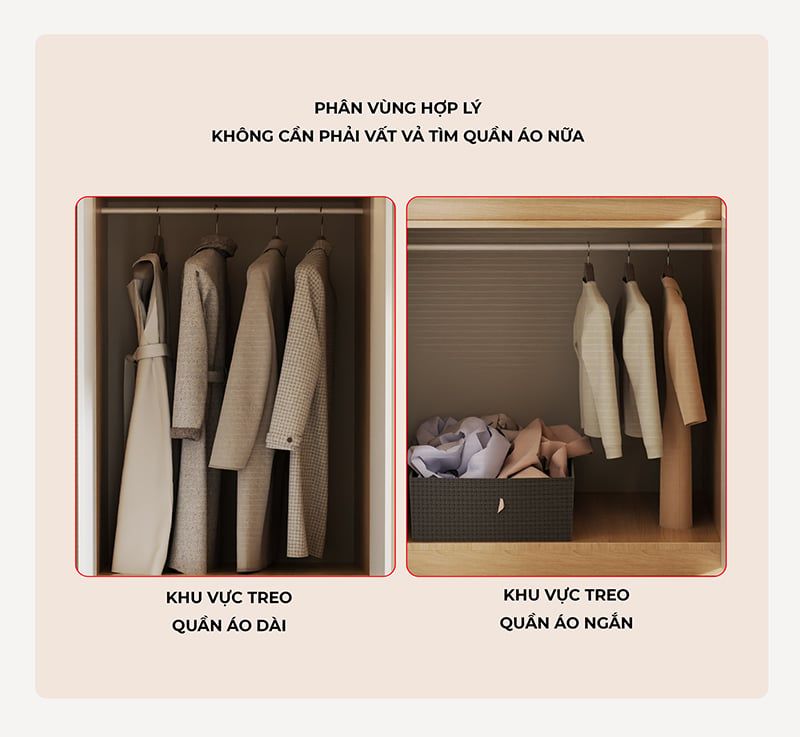 Tủ quần áo đơn vân gỗ trắng GP353