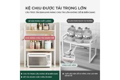 Kệ đa năng nhiều tầng (khung trắng + vân gỗ ) - GM141