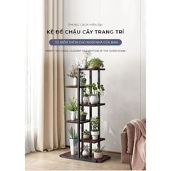 Kệ để chậu hoa chậu cây đa tầng gỗ MDF khung thép - GM159