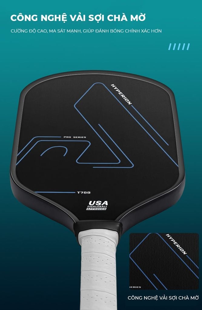 Vợt pickleball đỏ T700 Pro - PK07.2