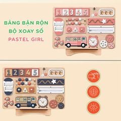 Bảng bận rộn tích hợp 12 món đồ chơi cho bé - TOY01