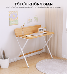 Bàn làm việc hiện đại nhỏ gọn trắng vân gỗ GM210