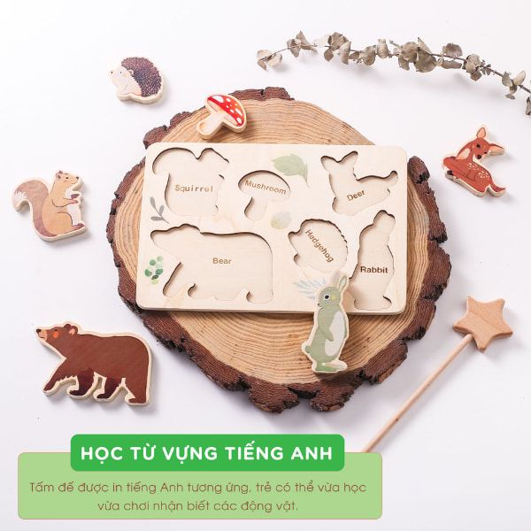 Bảng đồ chơi nhận biết động vật thông minh cho bé TOY05