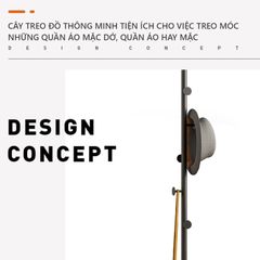 Cây treo quần áo móc mặt bích tròn tiện lợi - GM92