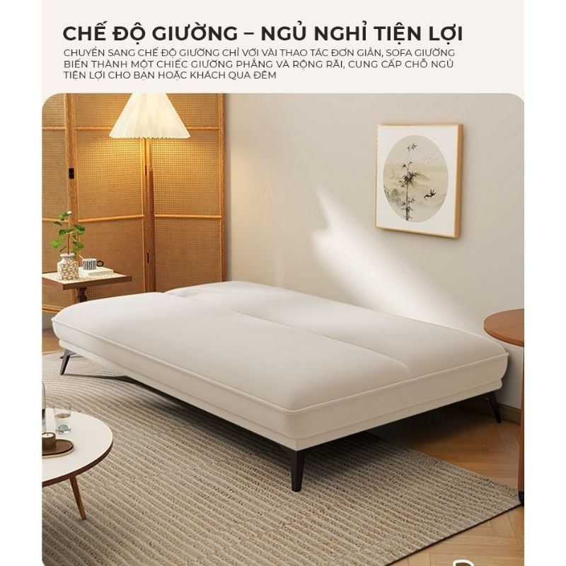 Ghế sofa giường nhung thông minh- GC46