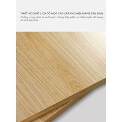 Bàn học gấp gọn chân vuông mặt trắng - GP154