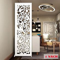 Tấm Bình phong hoa cúc full trắng - IG487