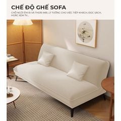 Ghế sofa giường nhung thông minh- GC46