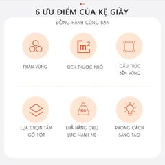 Kệ giày trắng đa tầng phong cách tối giản - GP247