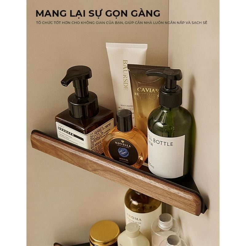 Kệ dán góc tường nhà tắm hình tam giác - GM183