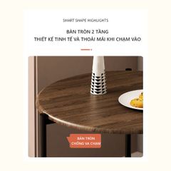 Bàn Trà Tròn 2 Tầng GM86