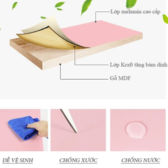 Bàn Trà Tròn Chân Gỗ 2 Tầng GP54