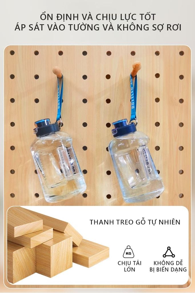 Bảng PEGBOARD gỗ đựng đồ decor xinh xắn - GP295