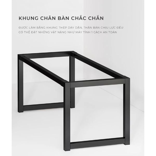Bàn làm việc khung đen GM166