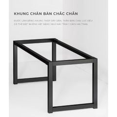 Bàn làm việc khung đen GM166