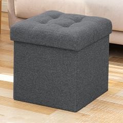 Ghế đôn vuông bọc da kiêm hộp đựng đồ đa năng - GC15