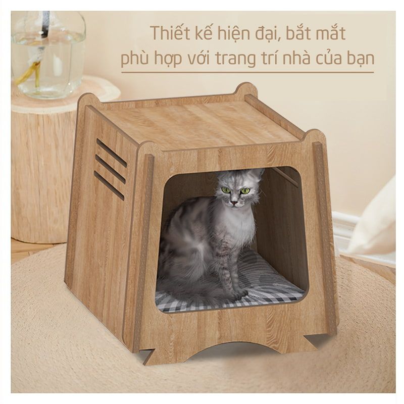 Nhà cho chó mèo P07 cao cấp, hiện đại - GP208