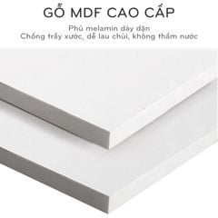 Bàn làm việc chân gỗ có giá để sách 2 tầng - GP197