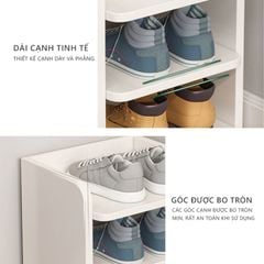 Kệ giày trắng đa tầng phong cách tối giản - GP247